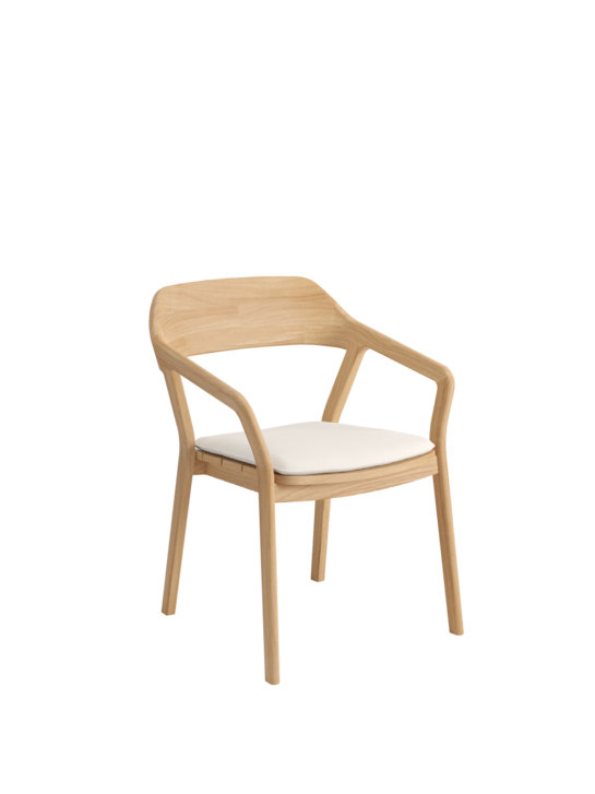 Auflage Luton Armlehnstuhl Linum/Keder Pearl